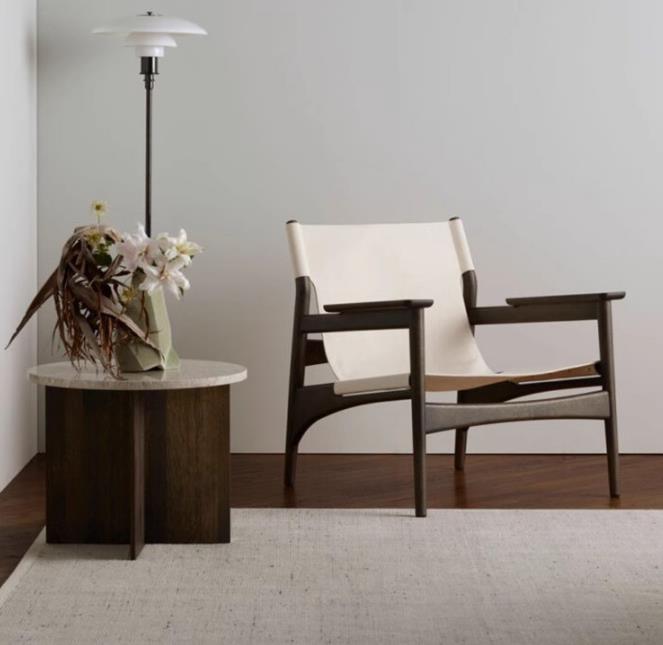 Simple log designer chair F242