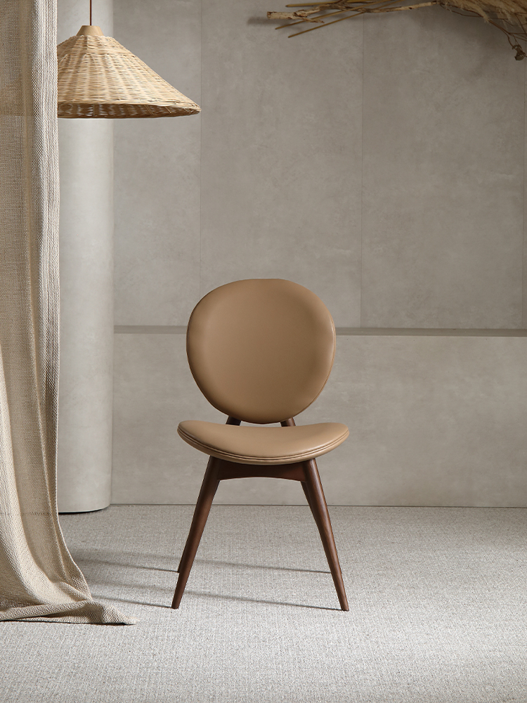 Solid wood dining chair with backrest F248