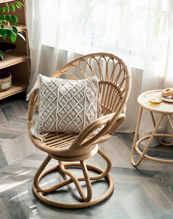 B&B rattan swivel sofa chair F252