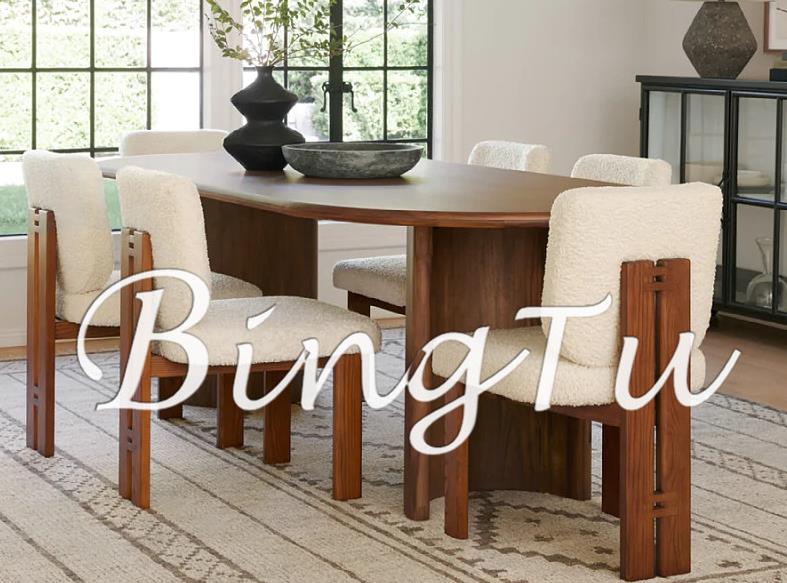 Retro dining room backrest dining chair F265