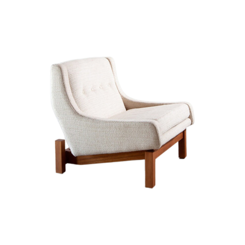 Retro solid wood leisure chair F271