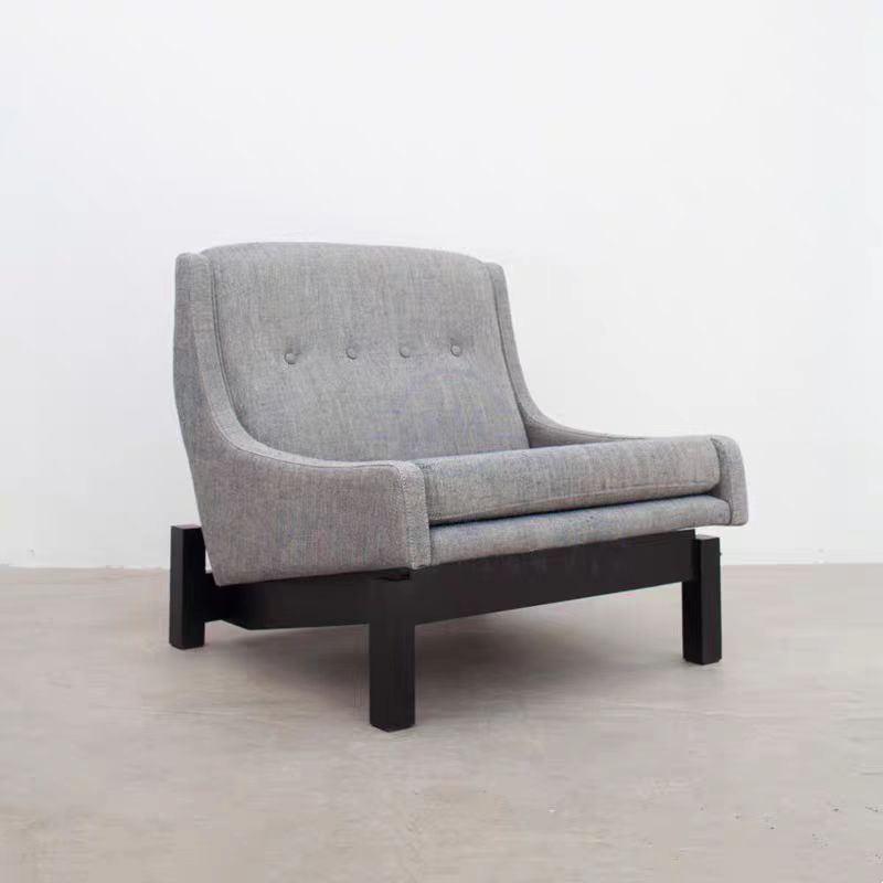 Retro solid wood leisure chair F271