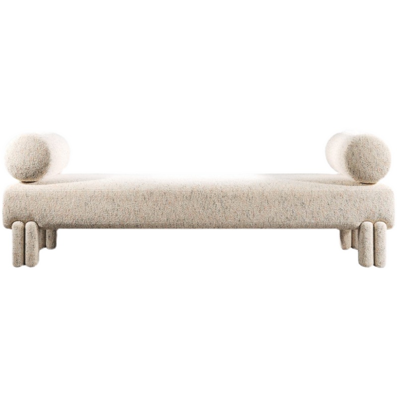 Woolen velvet bench for living room and bedroom...