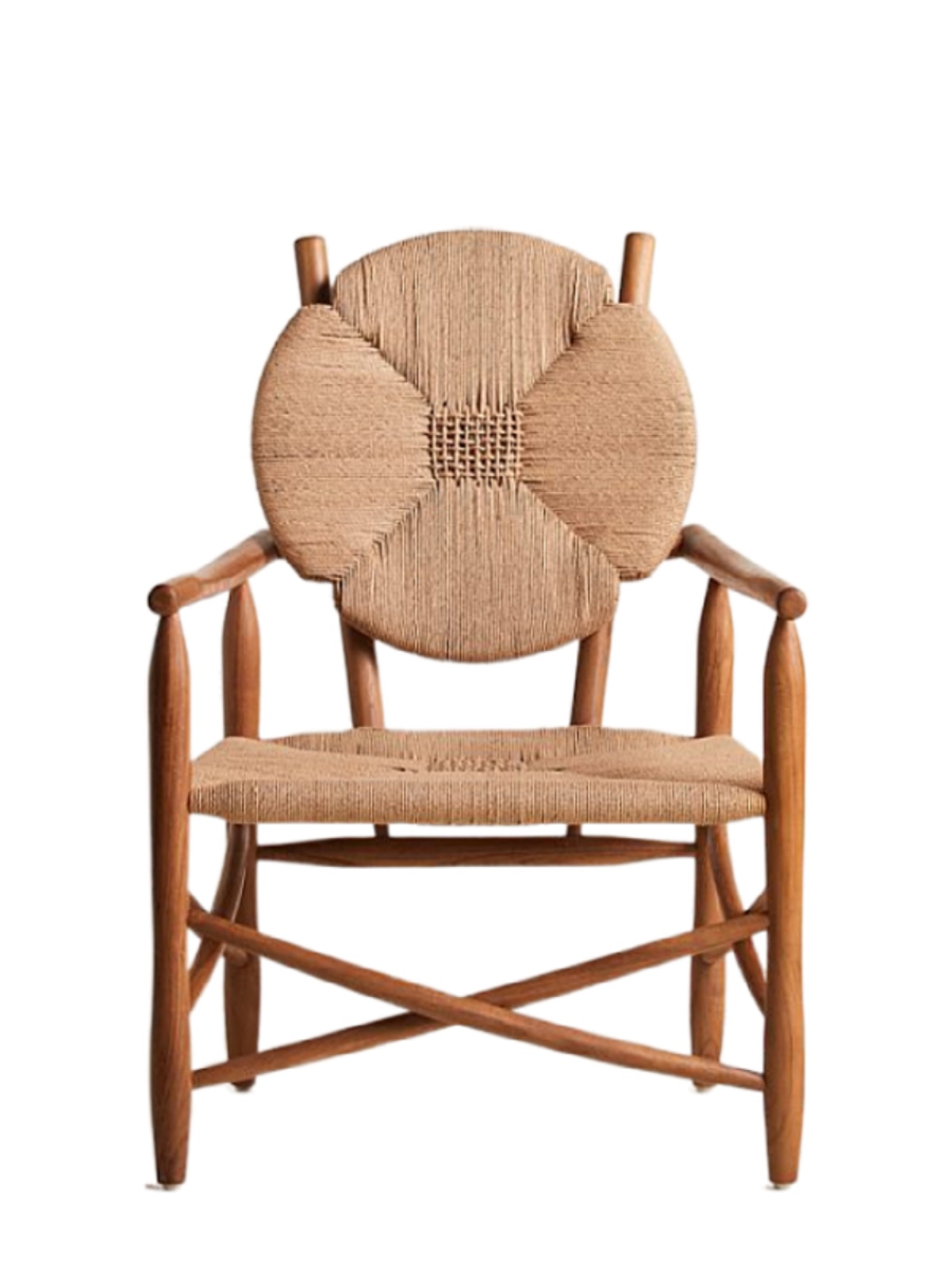 Solid wood designer rattan chair F280