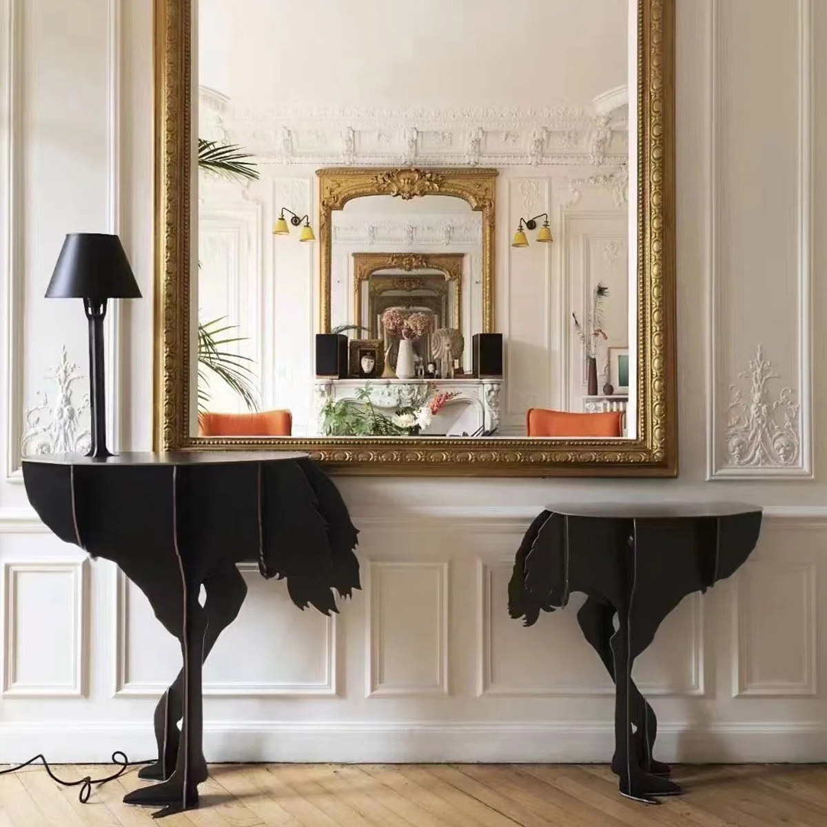 Ostrich Queen console table H249