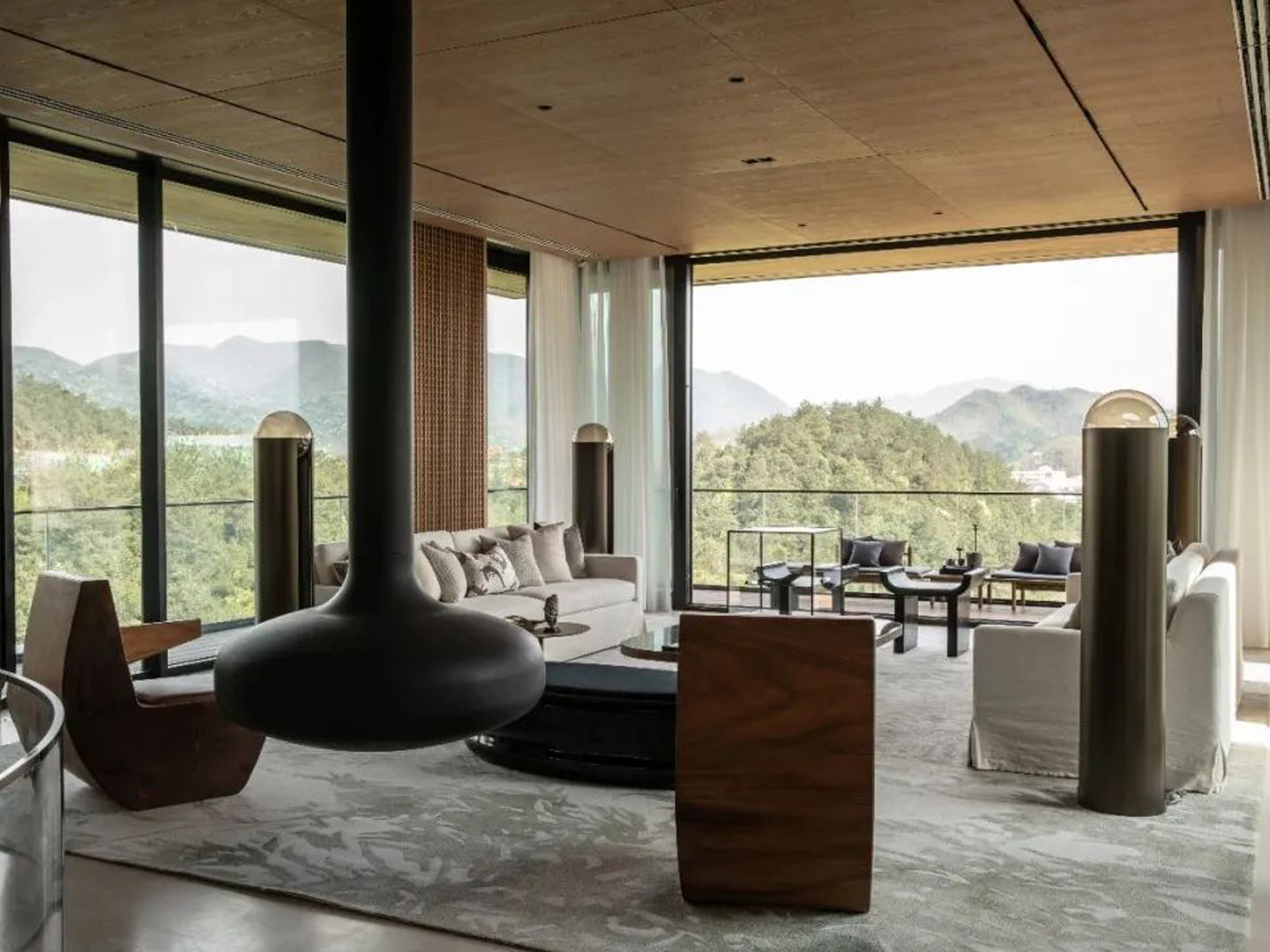 High-end customized hotel project sofa whole ho...