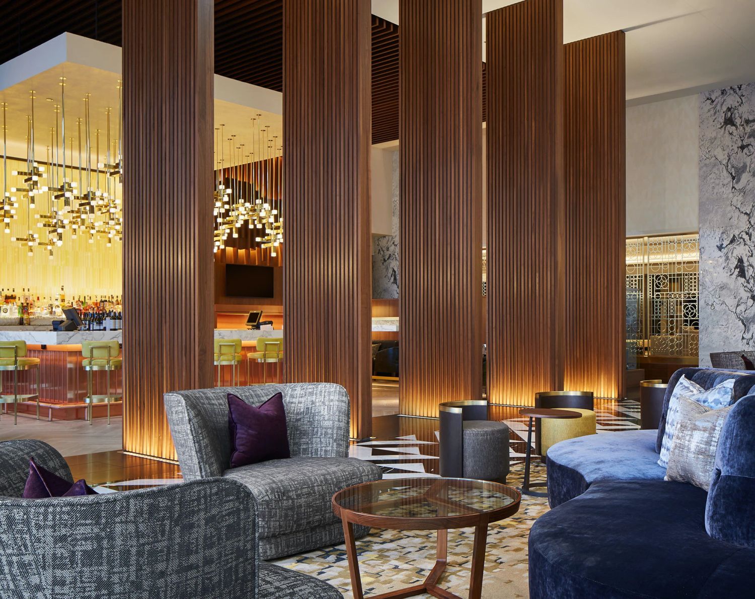 Five-star hotel furniture factory customizes standard room full set of hotel special beds J-010