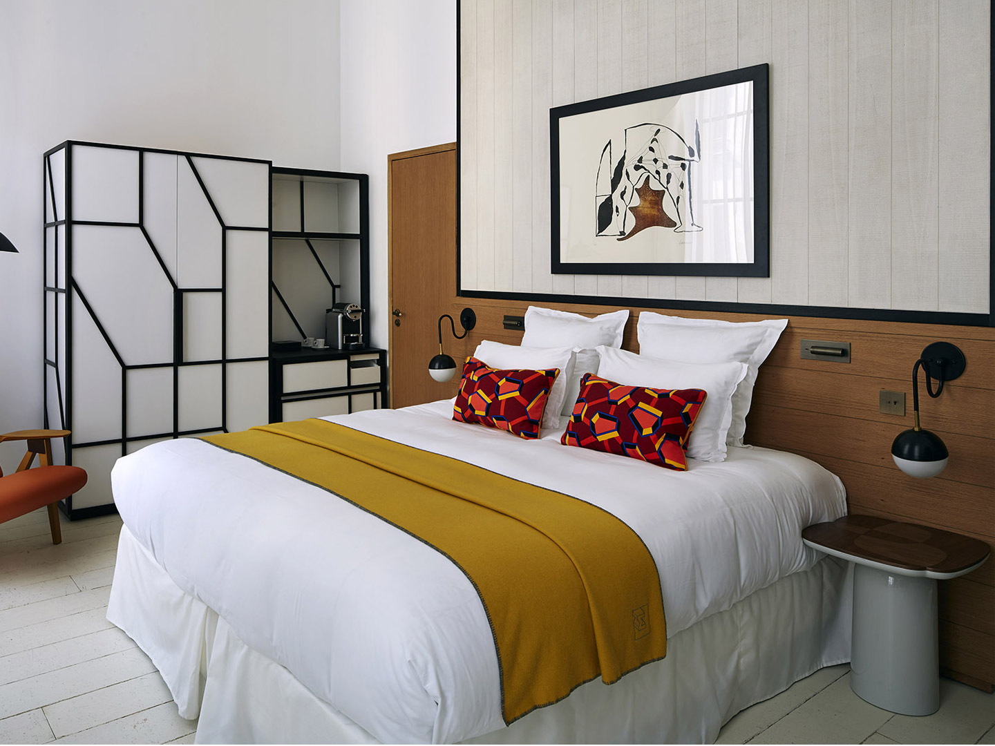 Modern simple model room hotel villa furniture ...