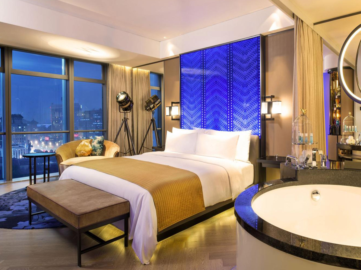 Luxury modern light luxury villa hotel club project furniture J-085