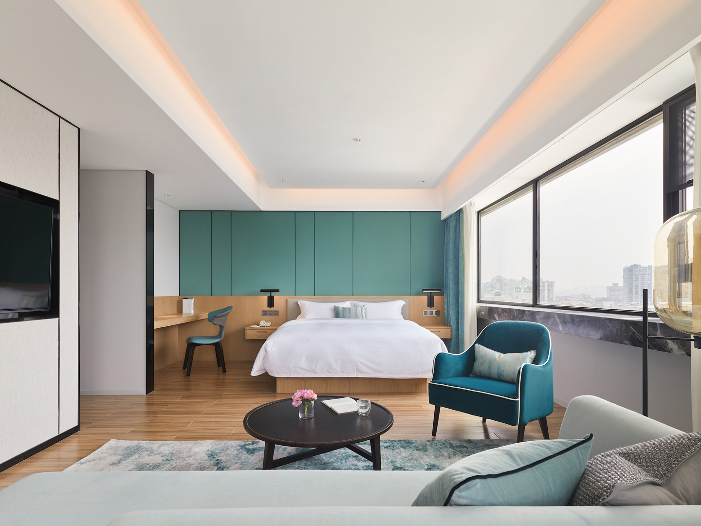 High-end furniture club custom factory homestay hotel furniture J-052