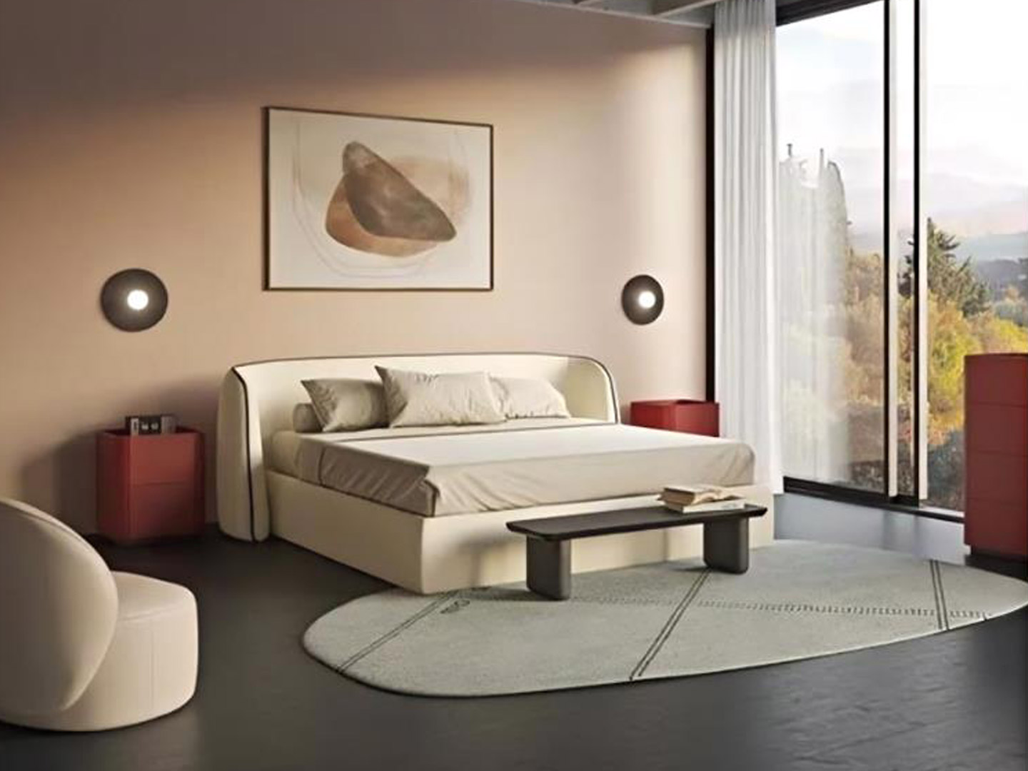 Hotel Club Engineering Bedroom Furniture Set Q-128