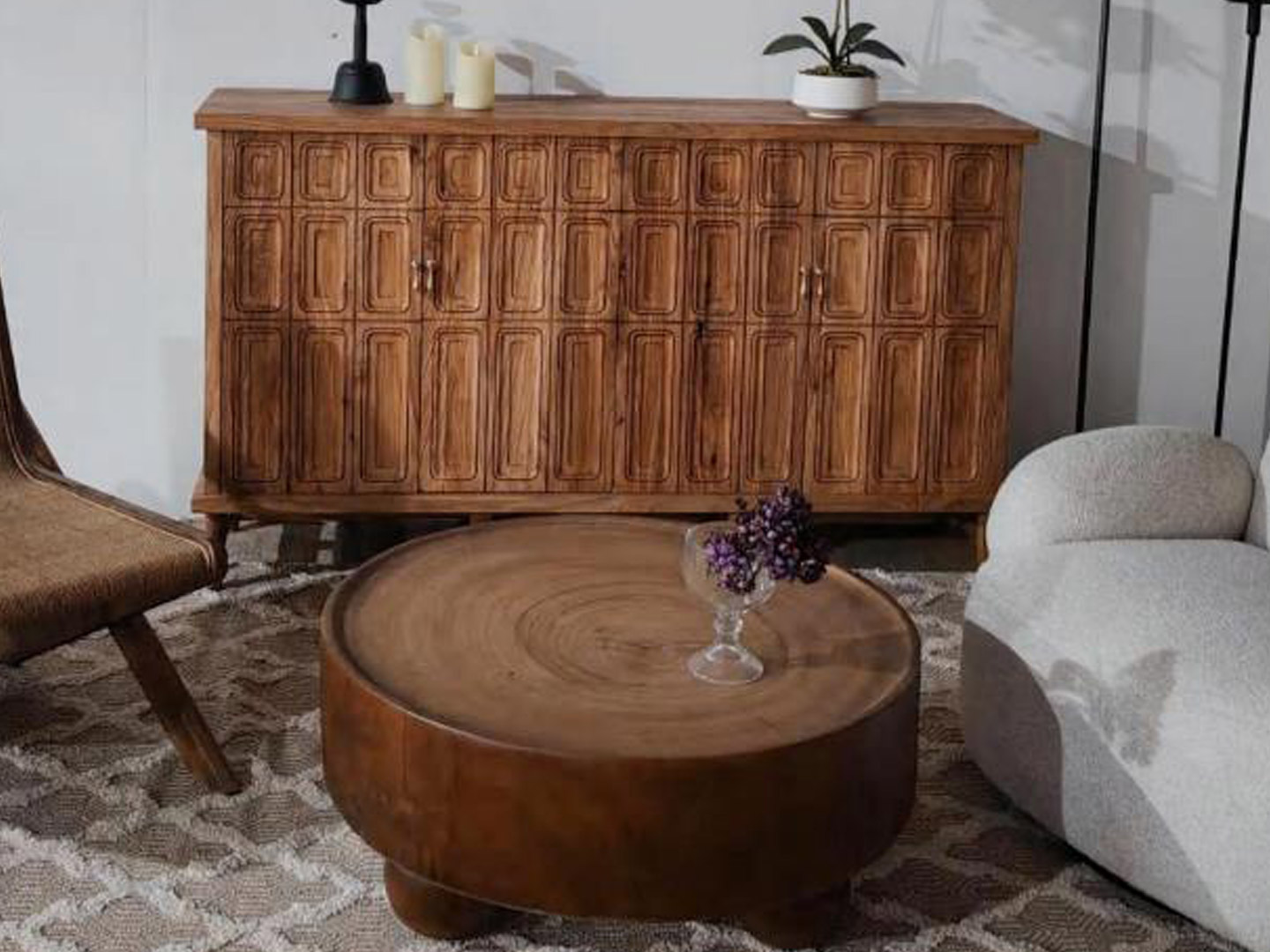 Custom hotel guest house custom resort house furniture solid wood side cabinet Q-220