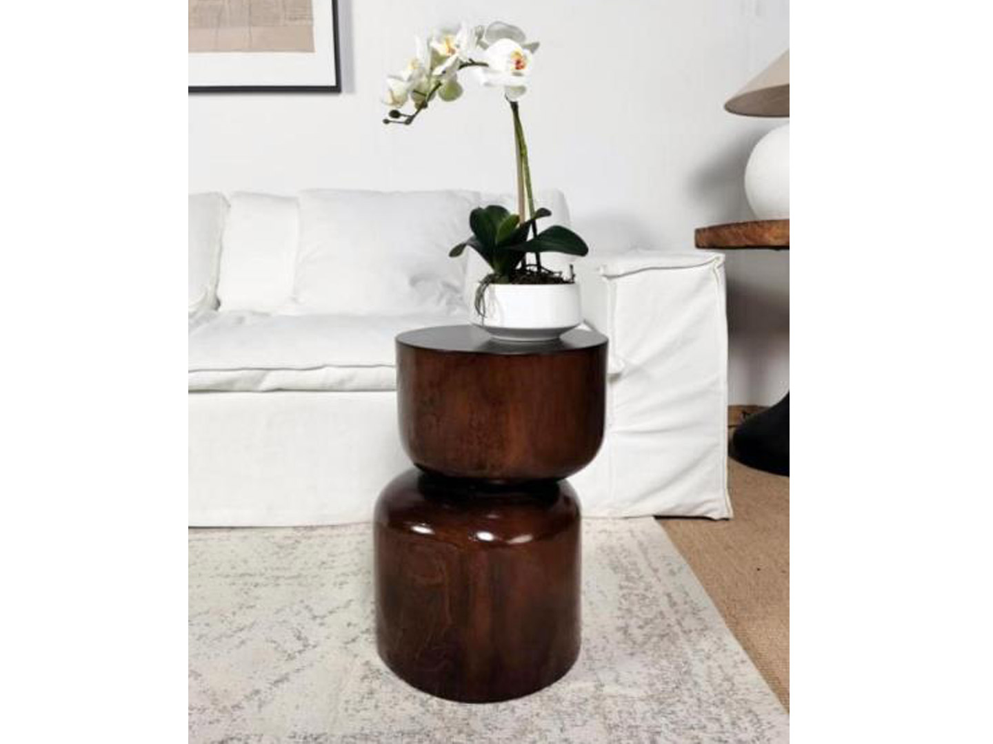 Home hotel residential project living room custom antique solid wood corner several Q-227