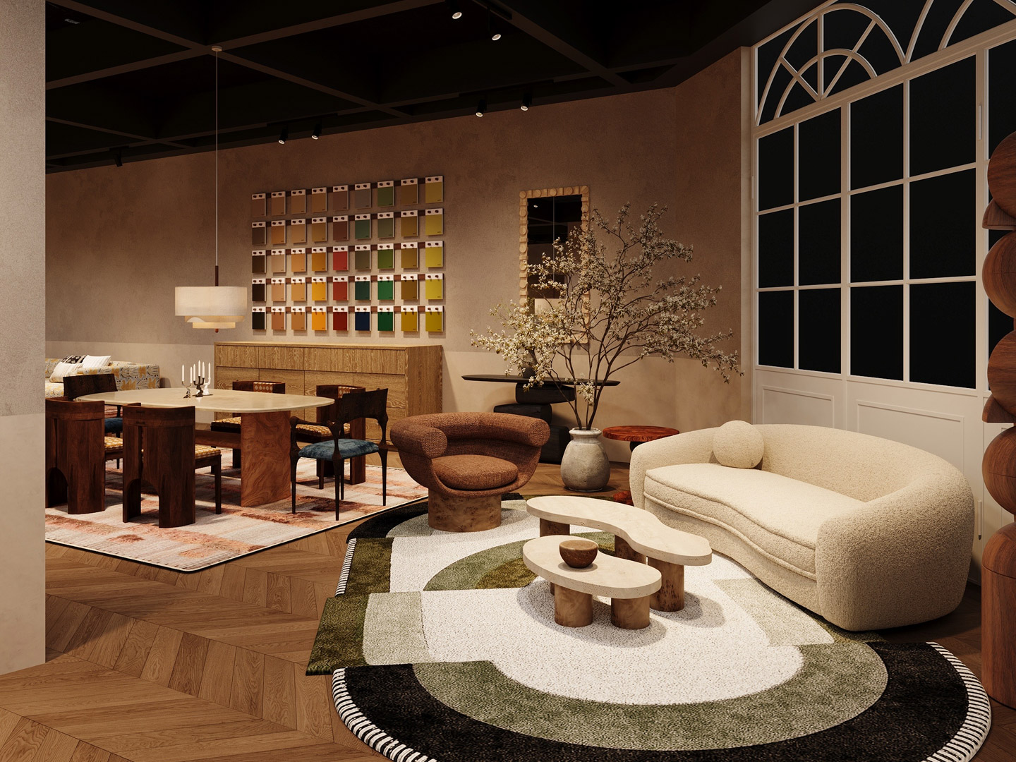 Hotel project Homestay resort club furniture living room sofa combination Q-253