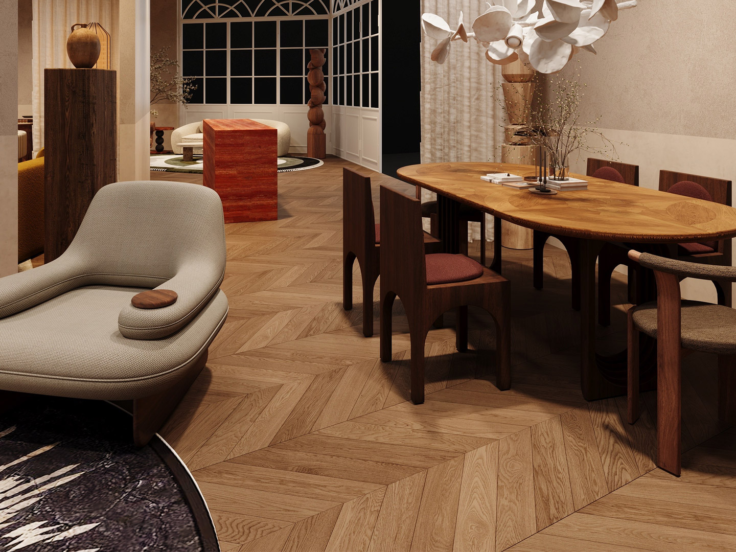 High-end hotel Homestay Apartment Real estate Custom restaurant furniture portfolio Q-262