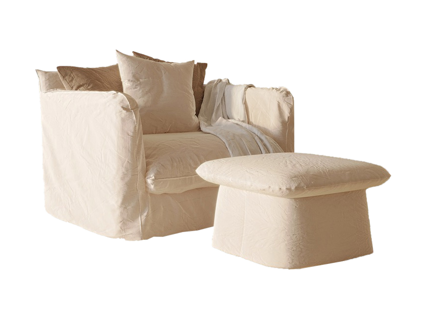 Homestay resort high-end hotel furniture custom source factory living room single sofa Q-274
