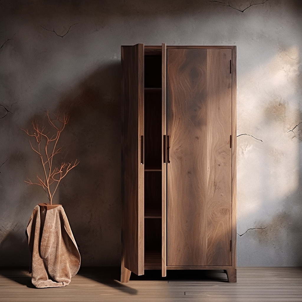 Homestay Resort Hotel Furniture Solid Wood Bedroom Wardrobe Q-176