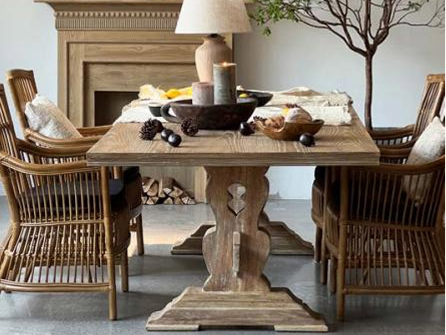 High-end B&B resort furniture tea table and cha...