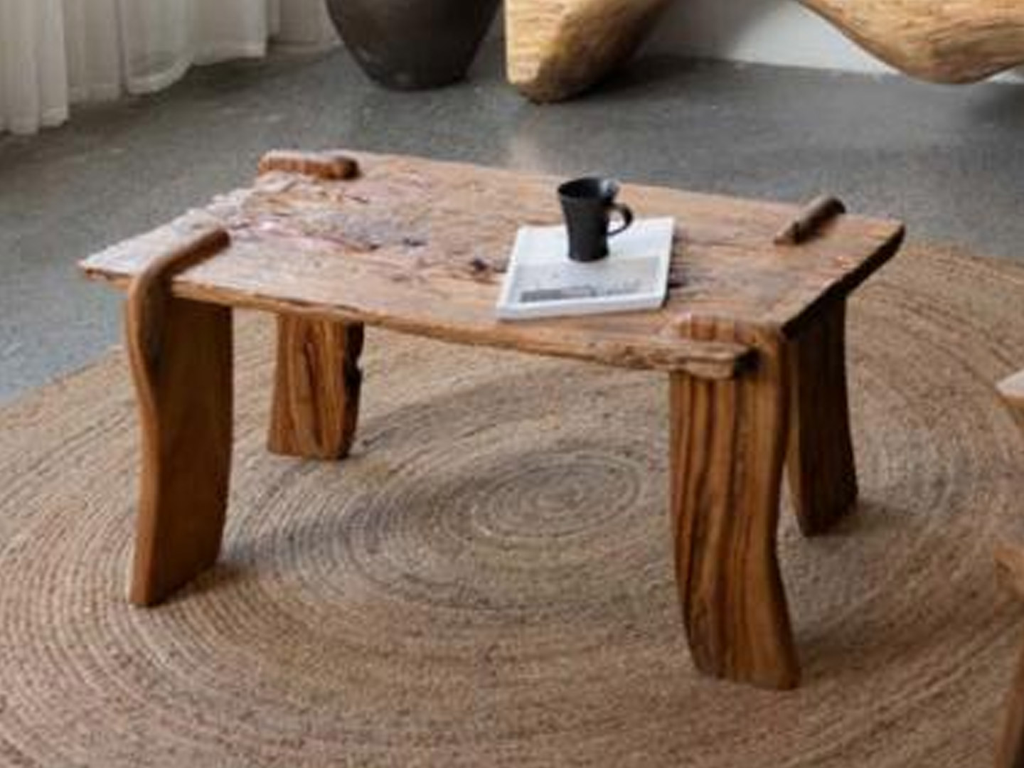 B&B model room resort living room coffee table ...
