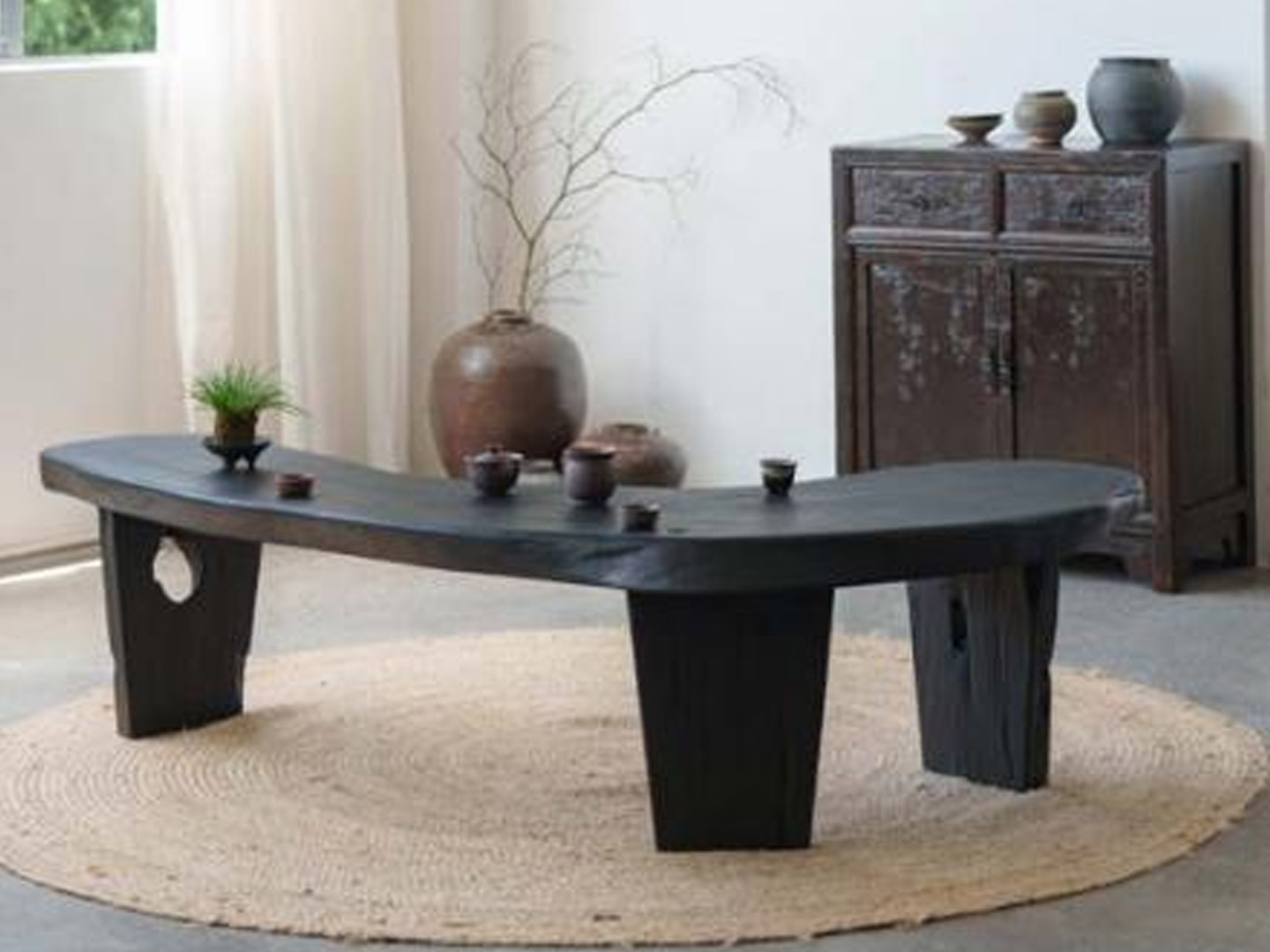 Simple custom homestay resort coffee table Q-318