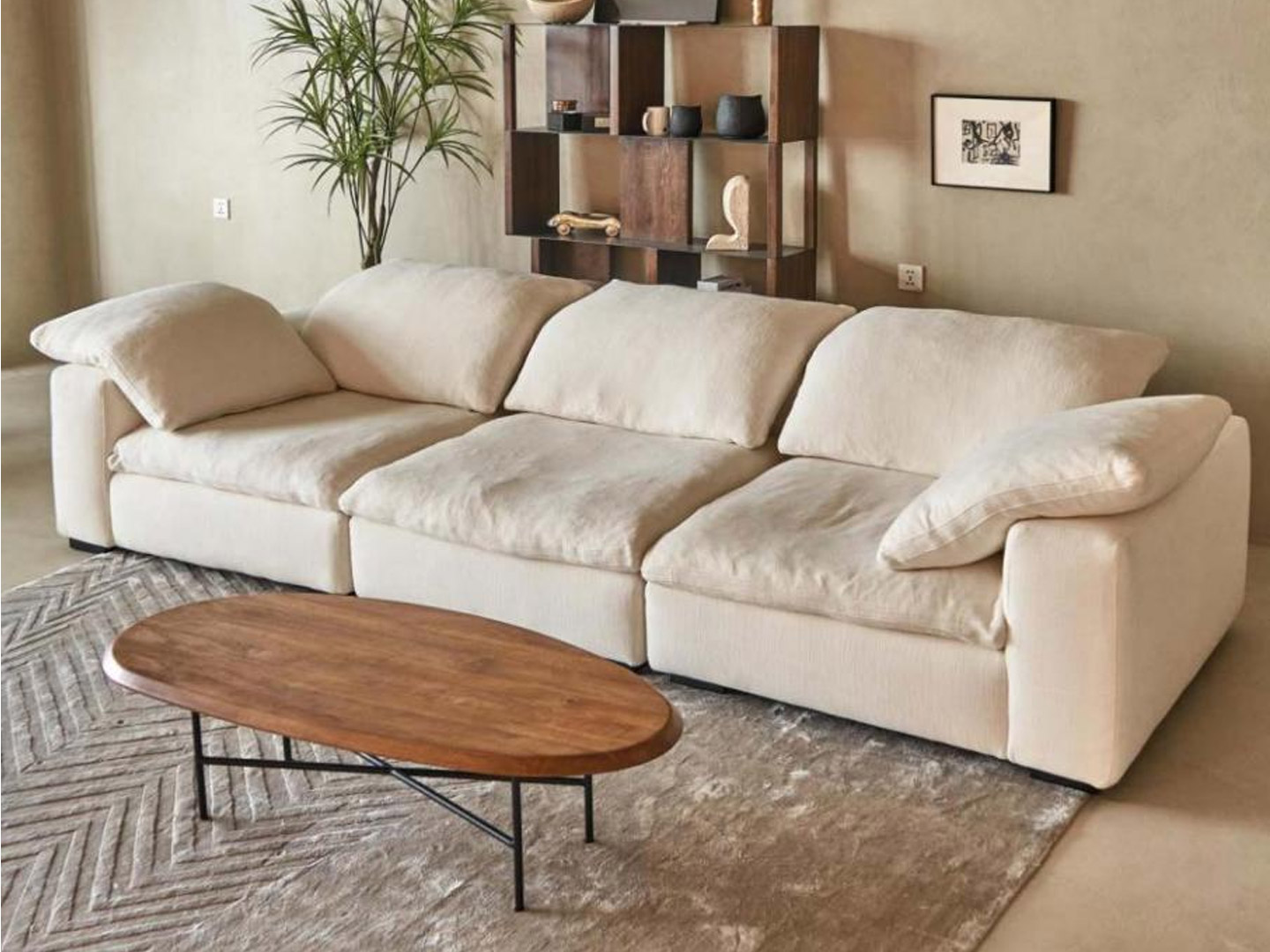 Hotel villa resort high-end living room sofa customization Q-342