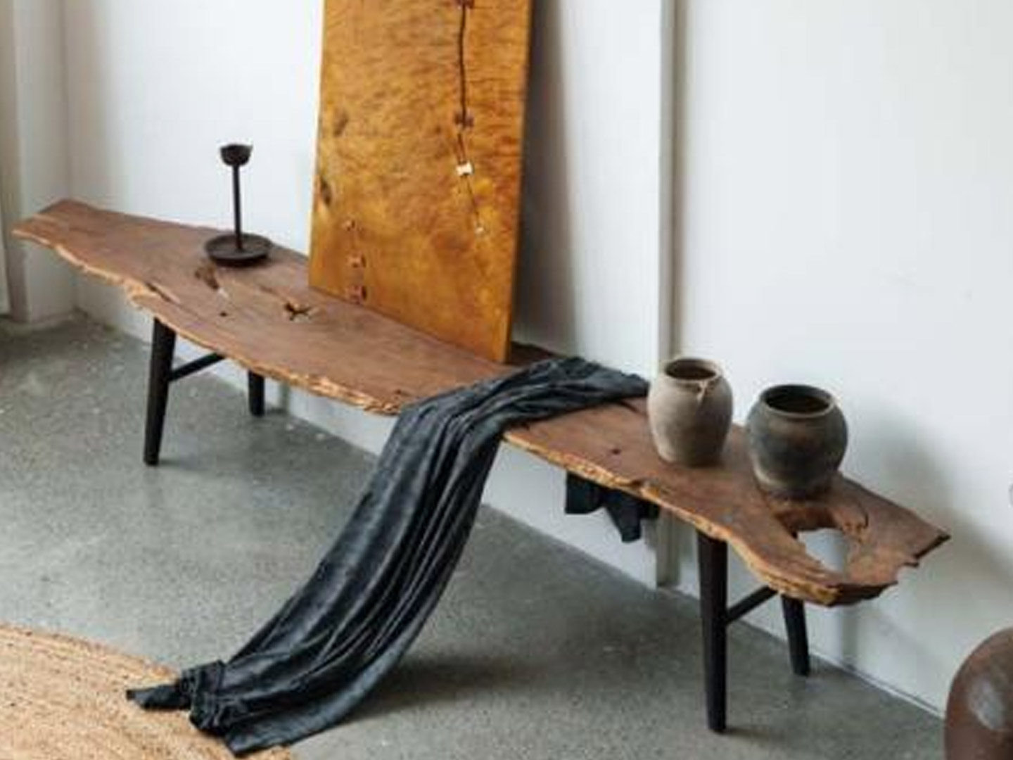 Wabi-sabi style homestay resort furniture solid...