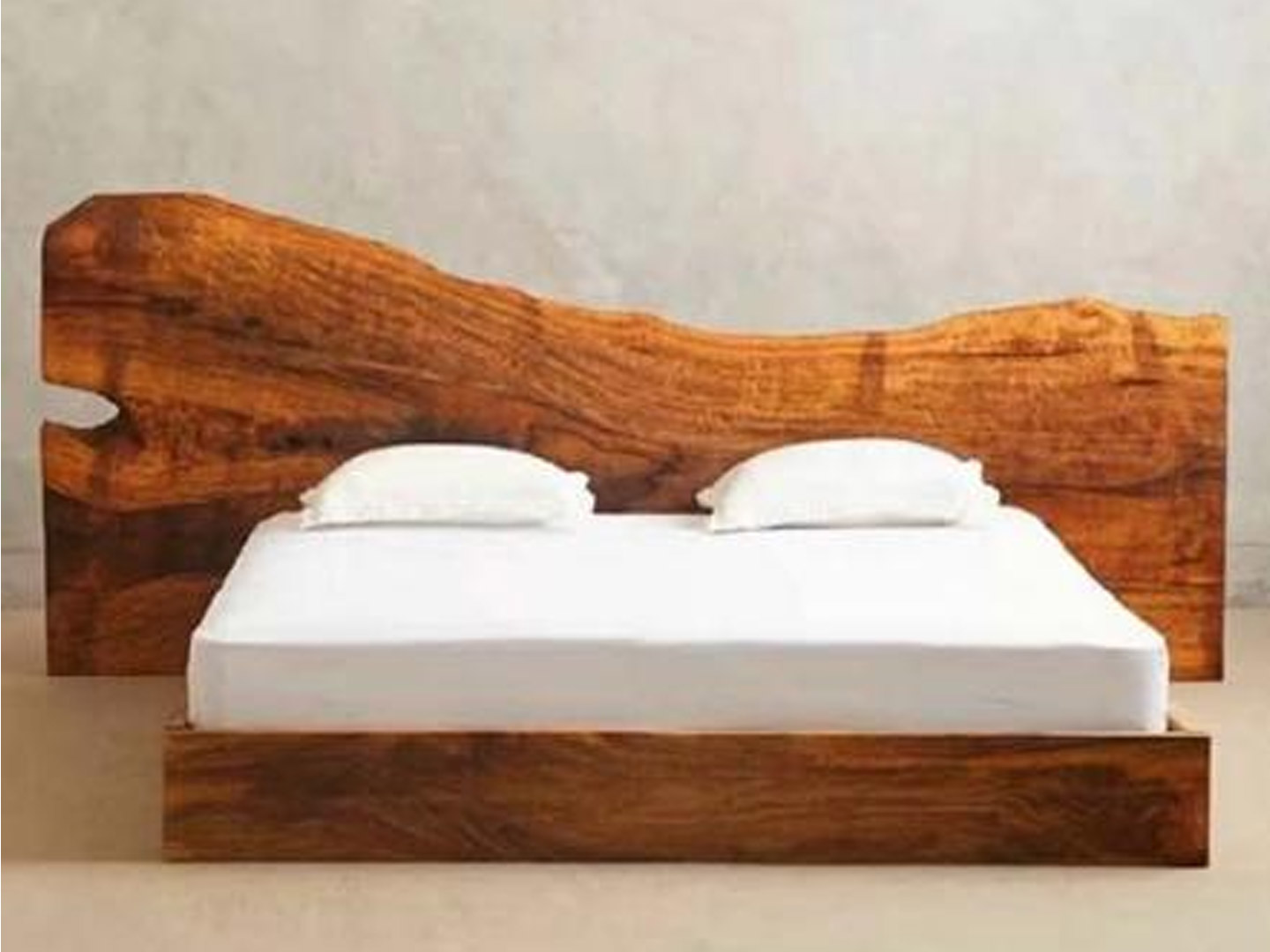 Antique Wabi-Sabi Style Modern Bedroom Double B...