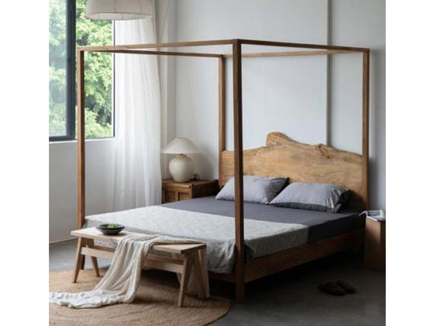 B&B antique wabi-sabi style bedroom furniture s...