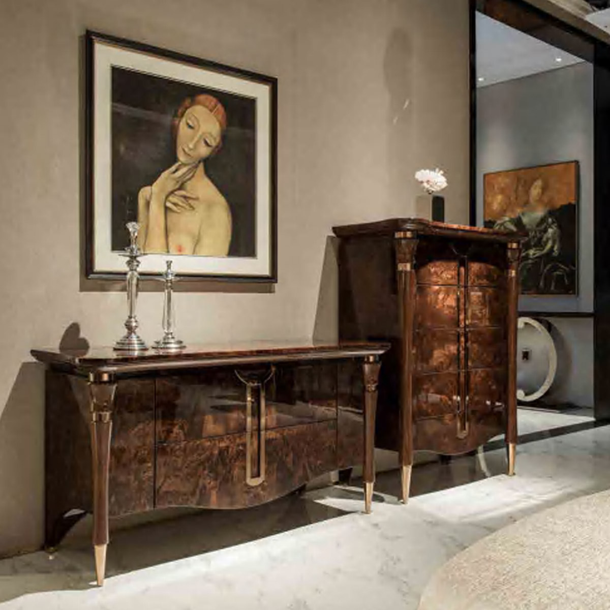 Luxury living room cabinet storage cabinet...