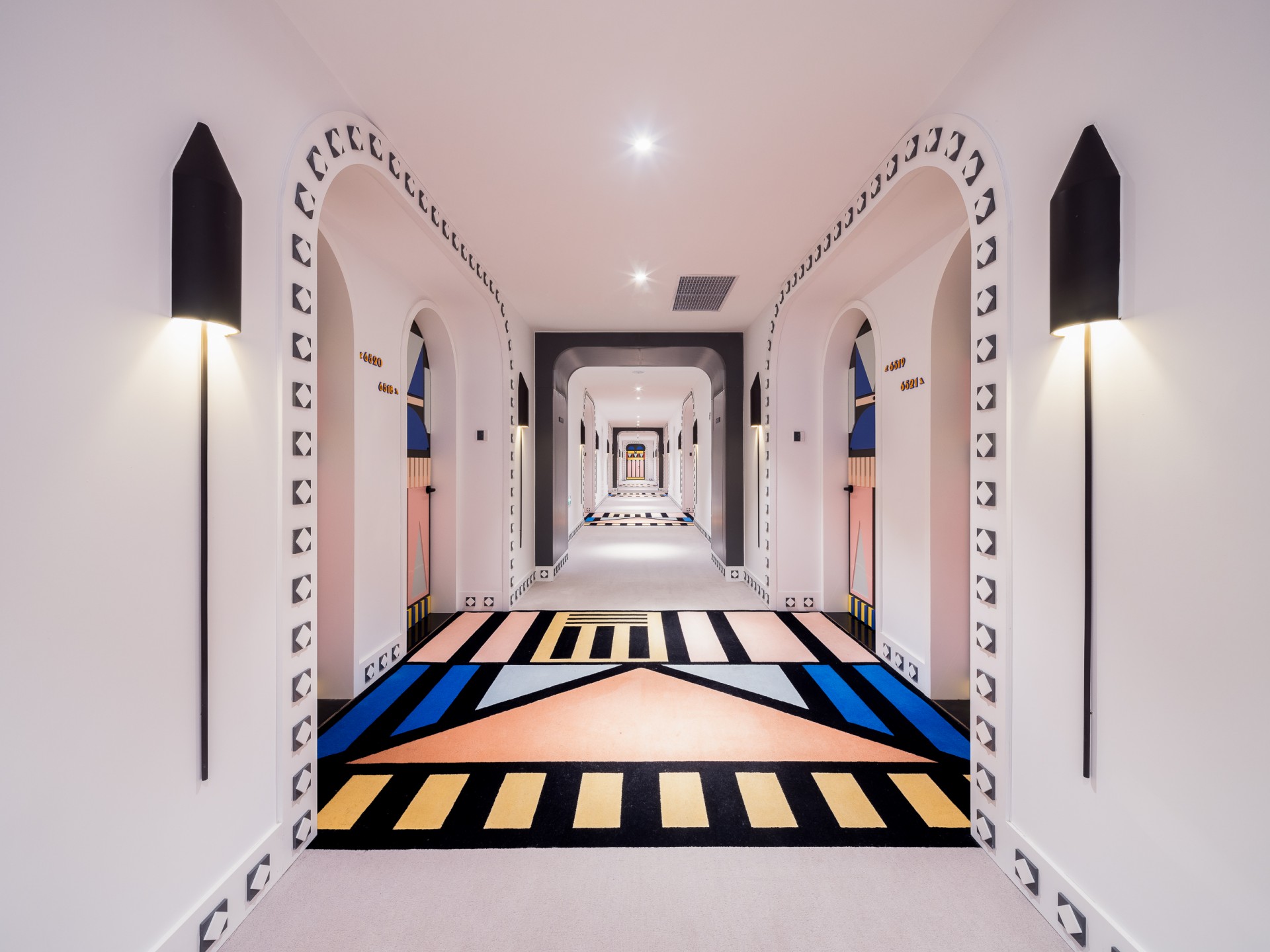 Magical Holiday Hotel in Sci-Fi Art Style
