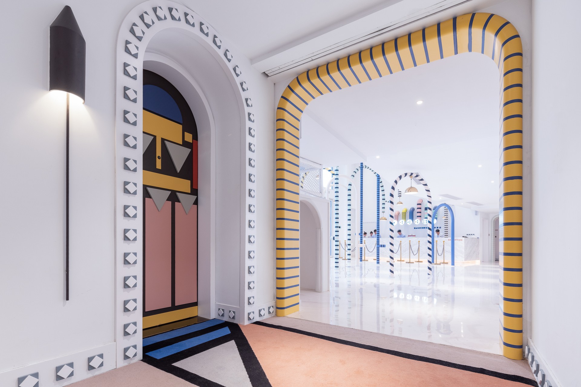 Magical Holiday Hotel in Sci-Fi Art Style
