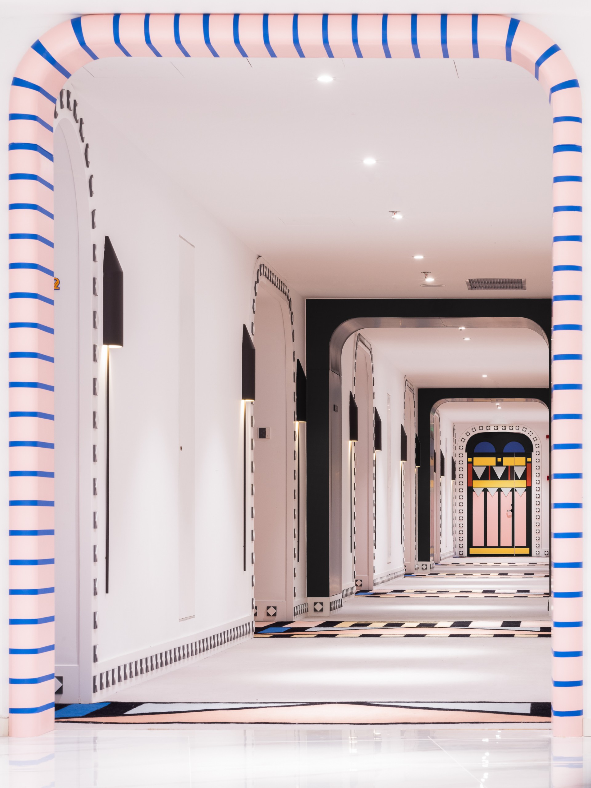 Magical Holiday Hotel in Sci-Fi Art Style