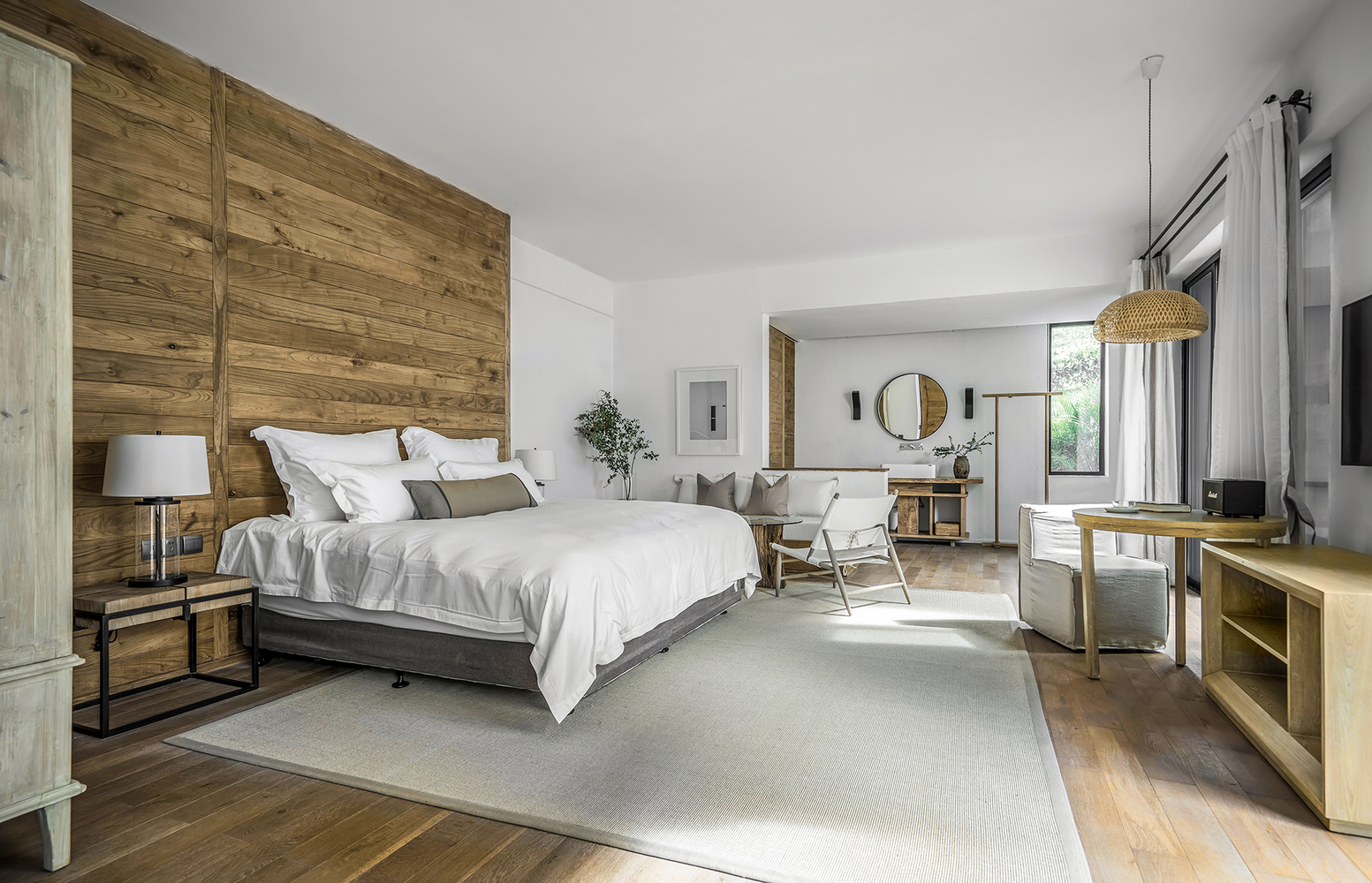 A simple log-style holiday homestay case
