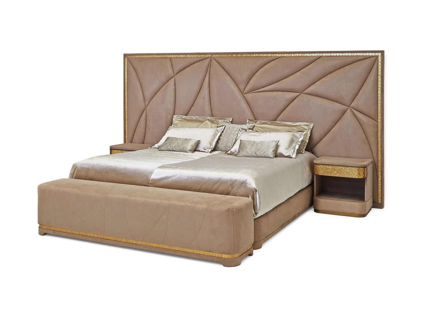 Italian high-end luxury hotel bedroom furniture set J-110