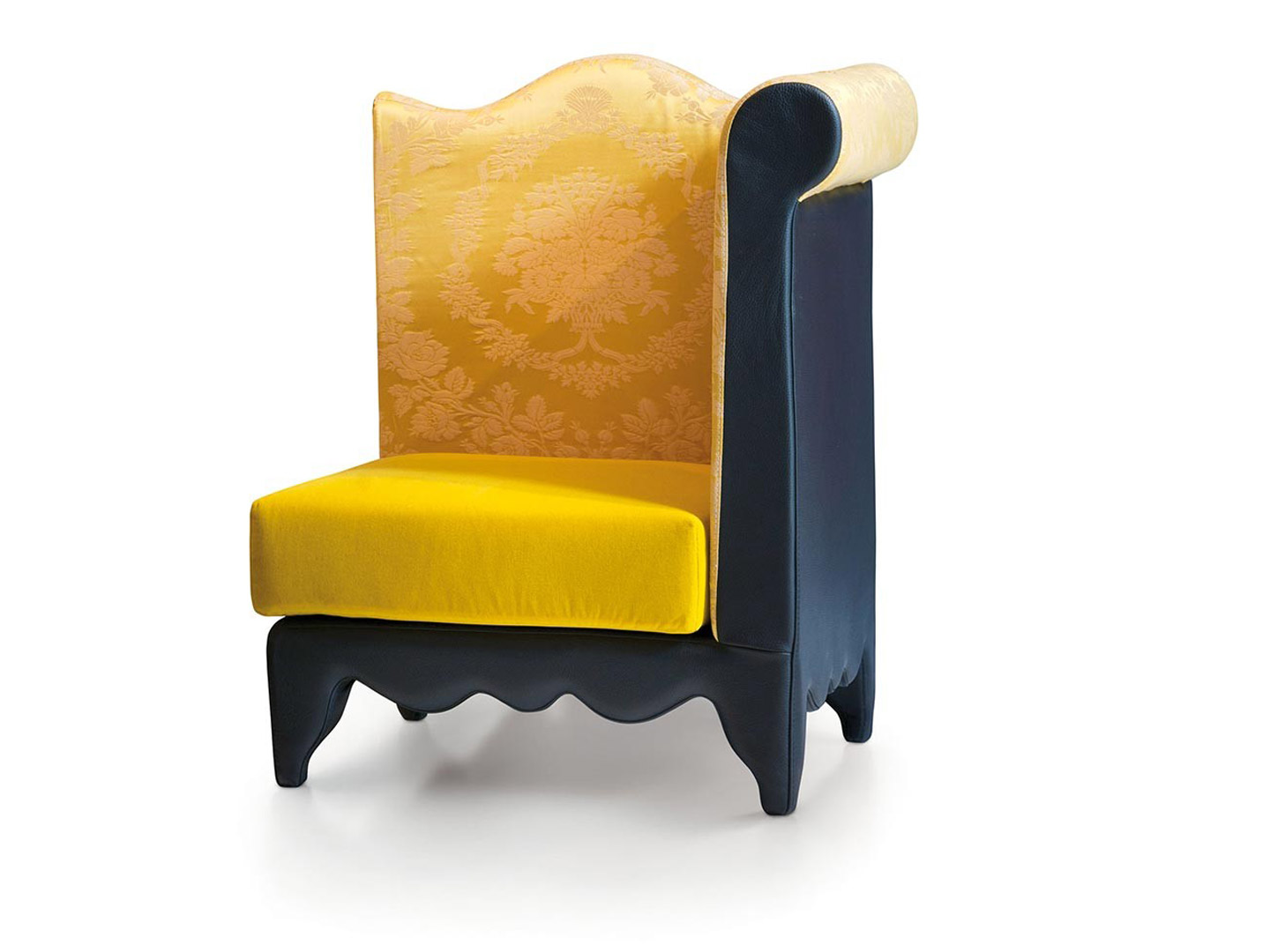 Luxury Italian villa hotel whole house custom furniture living room leisure chair J-117