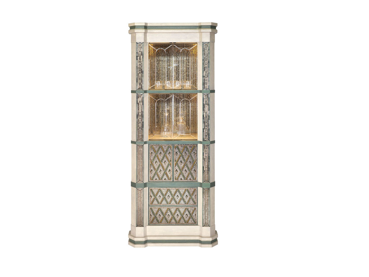 Hotel villa model room furniture high-end luxury custom wine cabinet J-109
