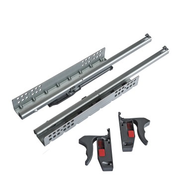 2/3 Extension Soft Closing Quadro Under Mounted Slide with Quick Release Handles G6211B