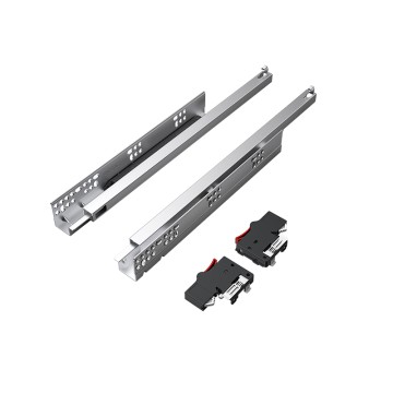 Single Extension Push To Open Under Mounted Slide with Quick Release Handles 20104B/21104B
