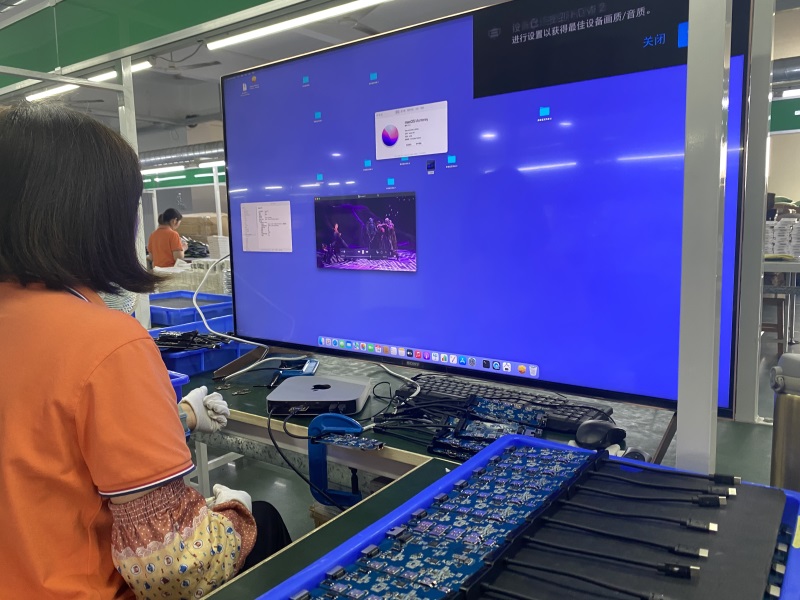 Semi finished product testing video function