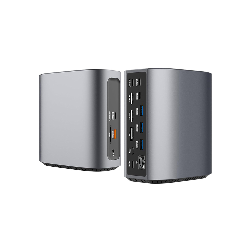 17 in 1 MST triple 4K USB4 Docking Station with Power Delivery