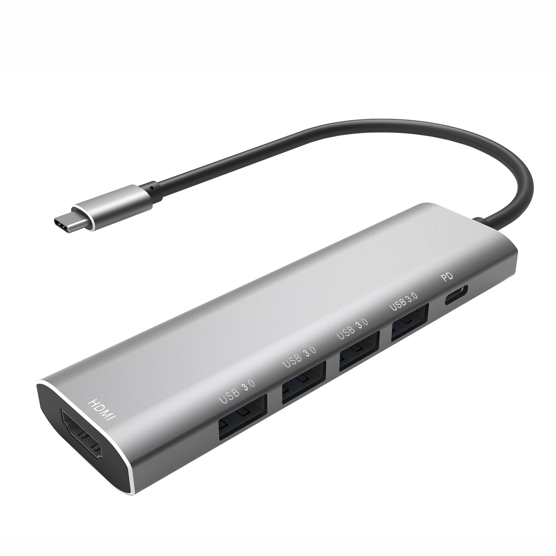 USB3.0 High Speed 6 in 1 Type-C Hub For Laptop Tablet Mobile Phone