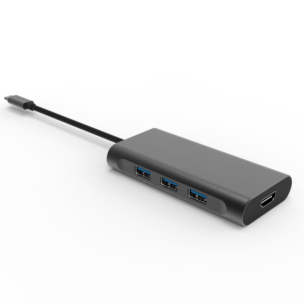 8K HDMI DP USB Type C Multi-Port Hub, 6 in 1