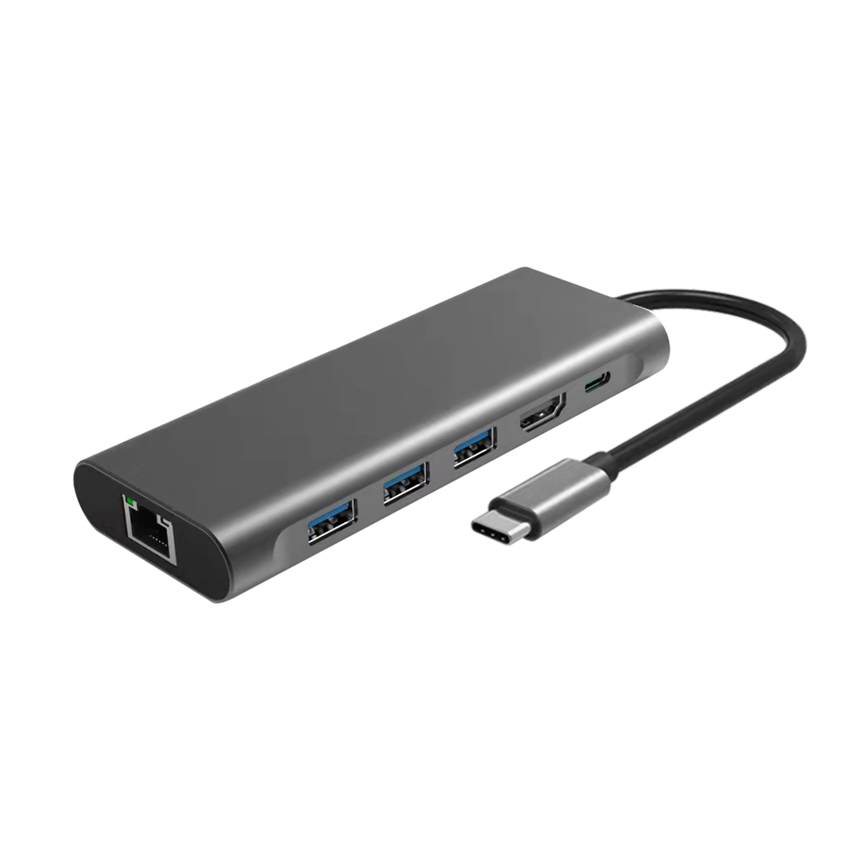 6 In 1 USB Type C Hub Multi Function Adapter For Computer Accessories