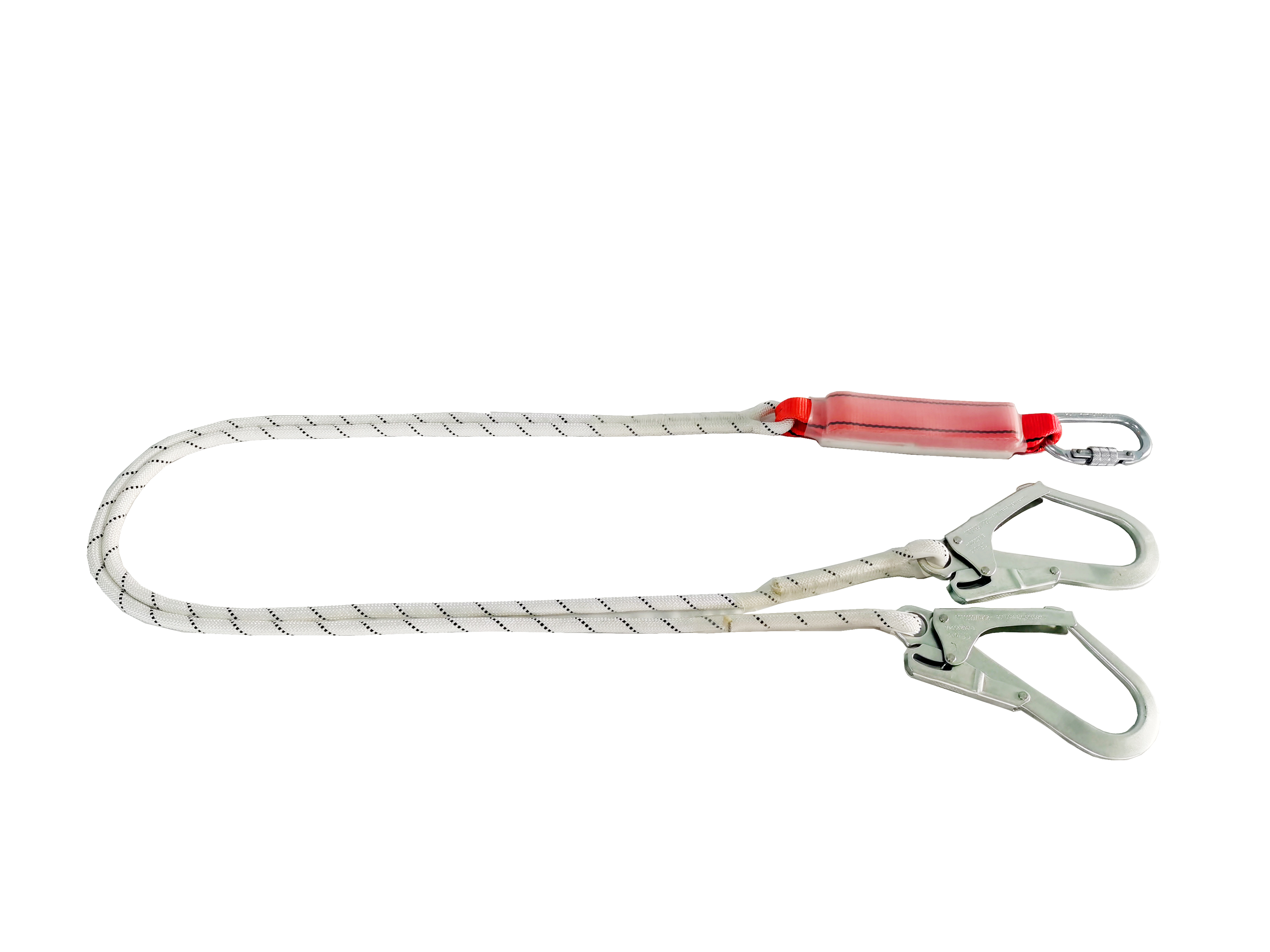  HC008 Shock Absorbing Rope Lanyard with Big Hooks