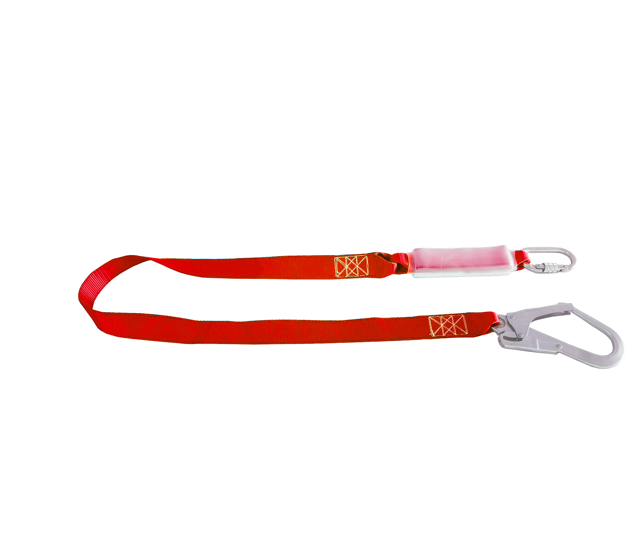  HC006 Shock absorbing lanyard for fall protection in webbing belt with Big Hook