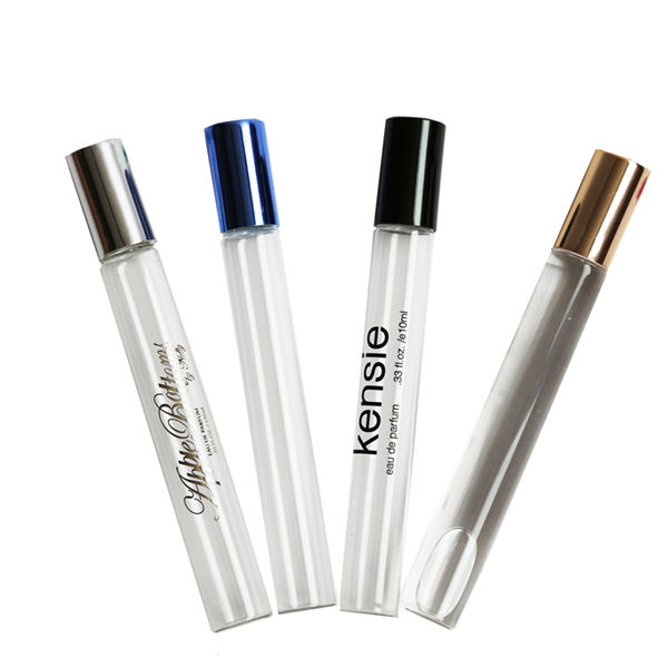 12ml glass tube bottle with roller ball and cap 