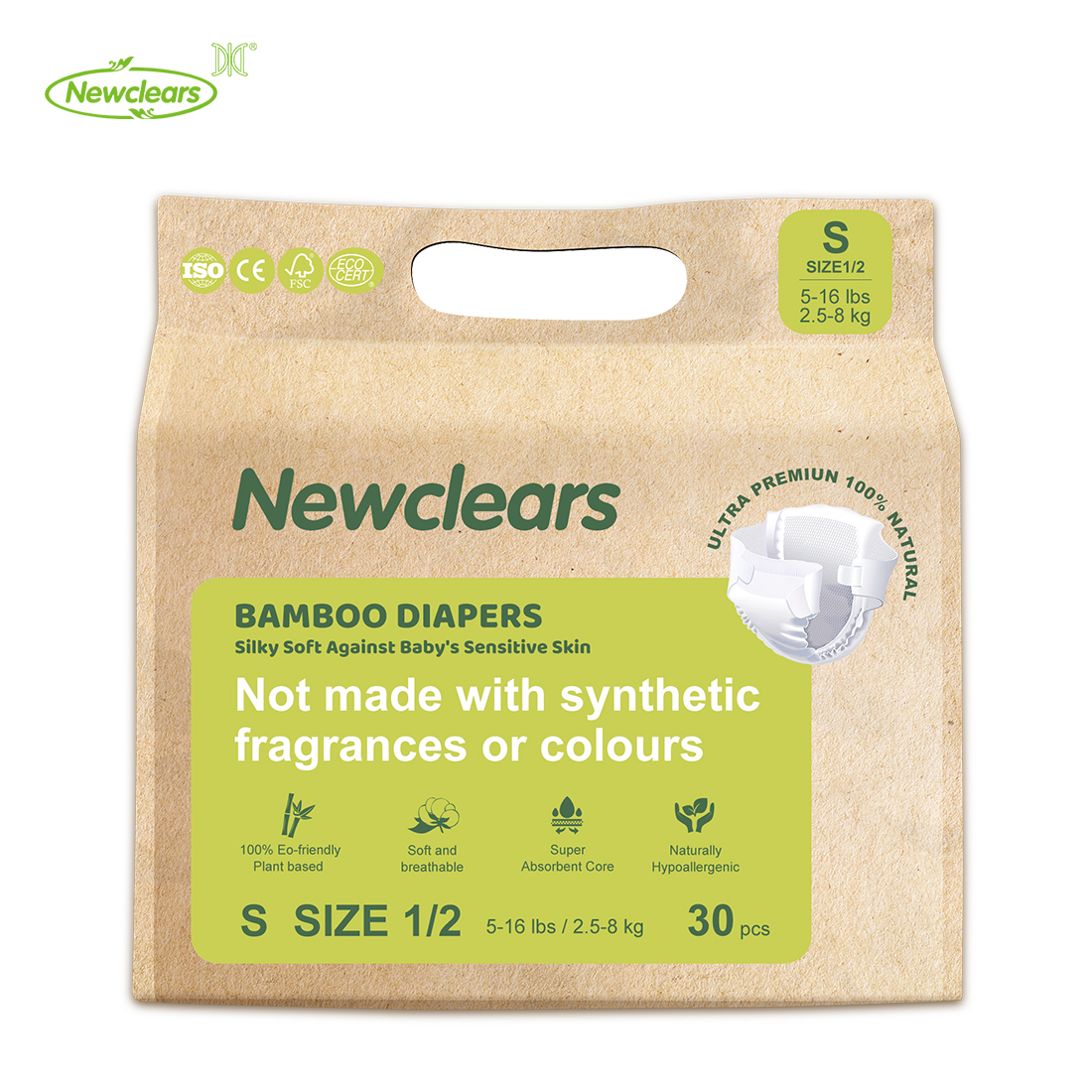 Eco Friendly Biodegradable Bamboo Organic Baby Diapers