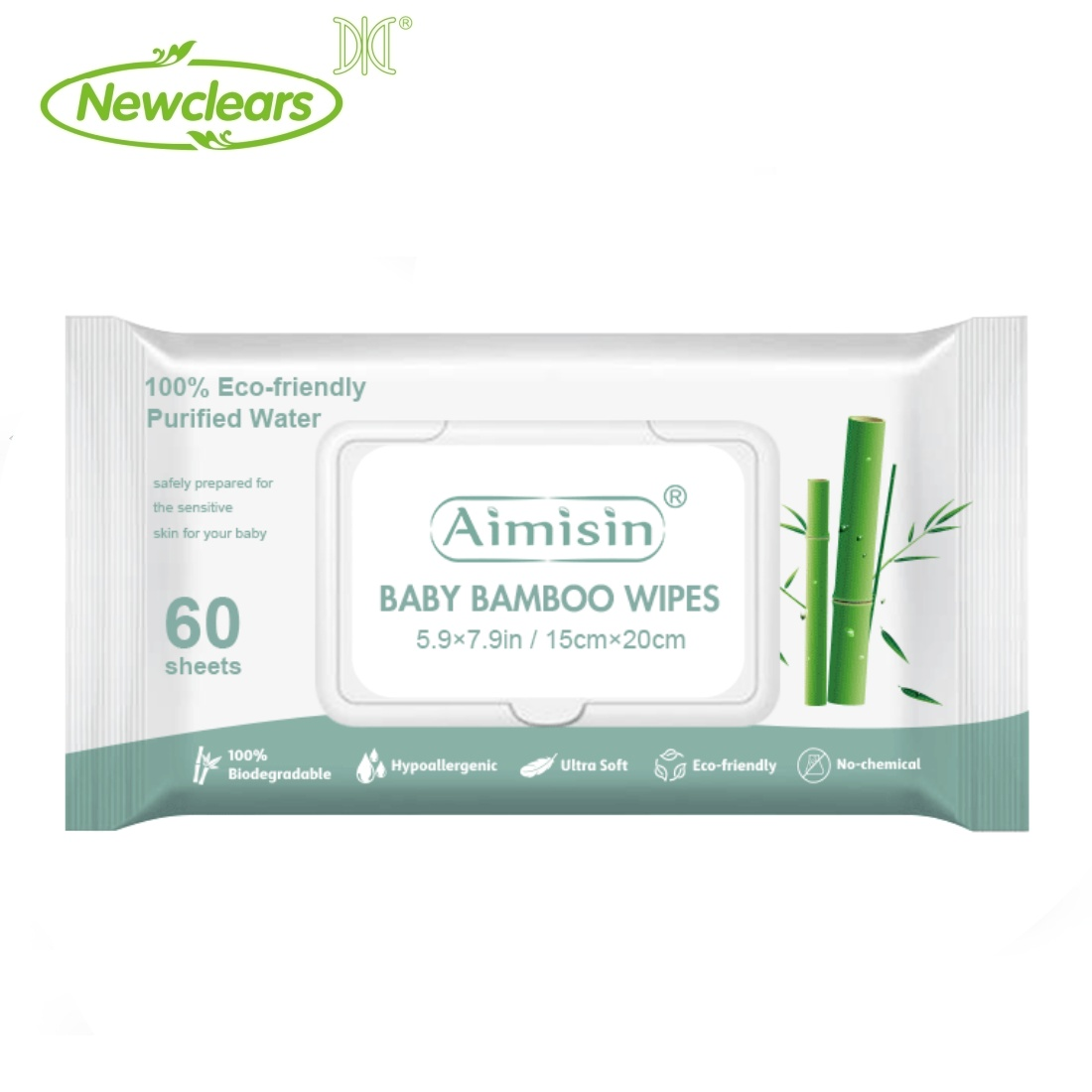 Tuam Tshoj lag luam wholesale biodegradable ntuj xyoob tus me nyuam ntub ntaub so Hoobkas