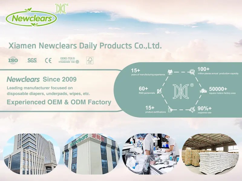 Xiamen Newclears ដែលជាក្រុមហ៊ុនផលិតកន្ទបទារកឈានមុខគេរបស់ប្រទេសចិន។