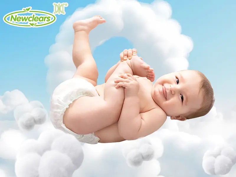 Påføring av bambusmasse i bleier